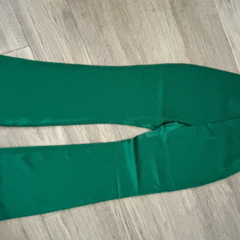 Alice & Olivia green silk pant